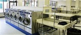 To arrange equipment in industrial laundromat